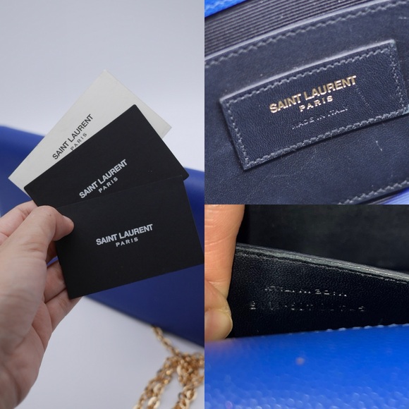 🍓YSL Monogram Flap Clutch in Grained Leather - Picture 15 of 16